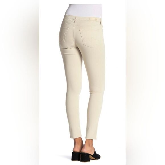 🤩HOST PICK 🤩NWT $188 AG Legging Super Skinny Ankle Butter Yellow jeans - Picture 5 of 10